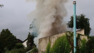 Die Rauchschwaden waren von Weitem zu sehen.