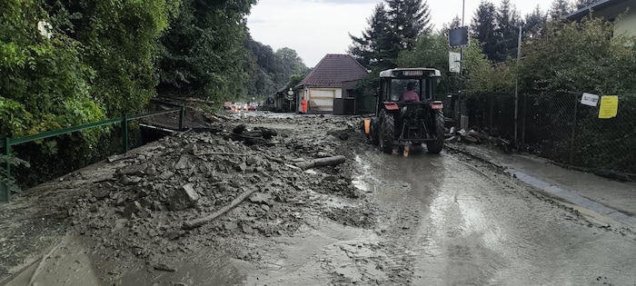 Die Straße ist nicht passierbar.