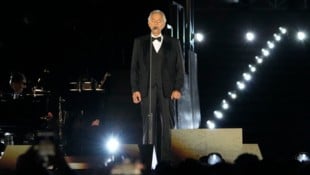 Andrea Bocelli war einer der Superstars, der am Samstagabend auf dem Petersplatz auftrat.