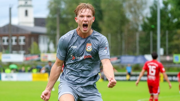 Ben Leitenstorfer jubelte mit Seekirchen über ein 4:0.