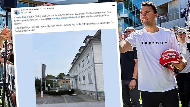 Ein Facebook-Posting des Liebocher ÖVP-Bürgermeisters Stefan Helmreich zur Trauer-Beflaggung ...