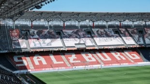 Die Nordkurve blieb bei Liefering gegen Austria Salzburg leer.
