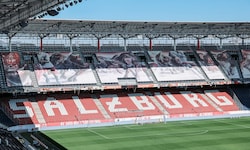 Die Nordkurve blieb bei Liefering gegen Austria Salzburg leer.