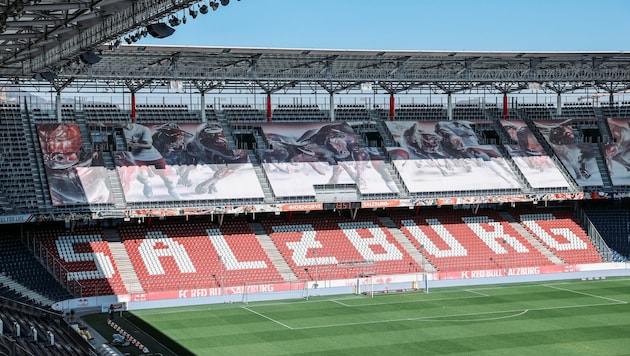 Die Nordkurve blieb bei Liefering gegen Austria Salzburg leer.