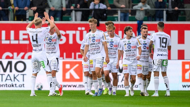 TSV Hartberg konnte sich mit 2:0 beim Aufsteiger aus Ried durchsetzen.