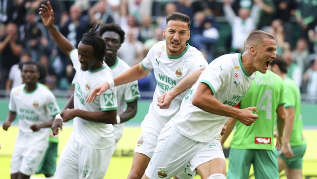 Euphorie bei Rapids Cvetkovic und Co. in der Liga.