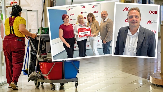 Der Fall einer Putzfrau mit vier Jobs auf Geringfügigkeitsbasis beschäftigte die Arbeiterkammer ...