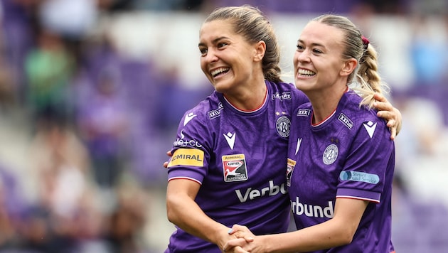 Die Wiener Austria bezwang Sturm Graz mit 2:0.