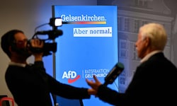 Norbert Emmerich, Kandidat der AfD während der Wahlen am Sonntag. 