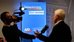 Norbert Emmerich, Kandidat der AfD während der Wahlen am Sonntag. 