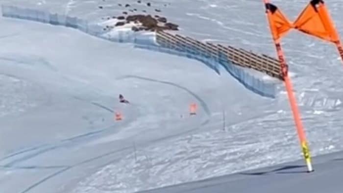 Franzoso prallte gegen den Windschutz auf der rechten Seite.