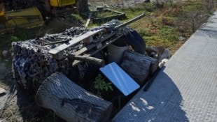 Ein Empfänger für das Satelliten-Internet Starlink in der Ukraine (Archivbild) 