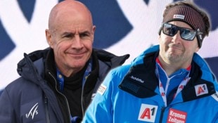 FIS-Präsident Johan Eliasch (li.) und ÖSV-Generalsekretär Christian Scherer