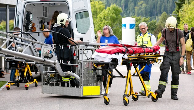 An fünf Stationen wurden Einsatzszenarien geübt.