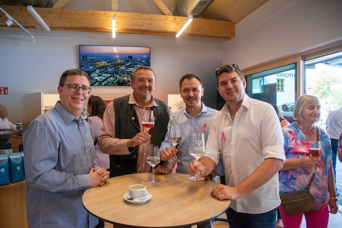 Gols Vize Gerhard Playl, Potzneusiedls Bgm. Franz Werdenich, Andaus Bürgermeister Philipp Pelzer ...