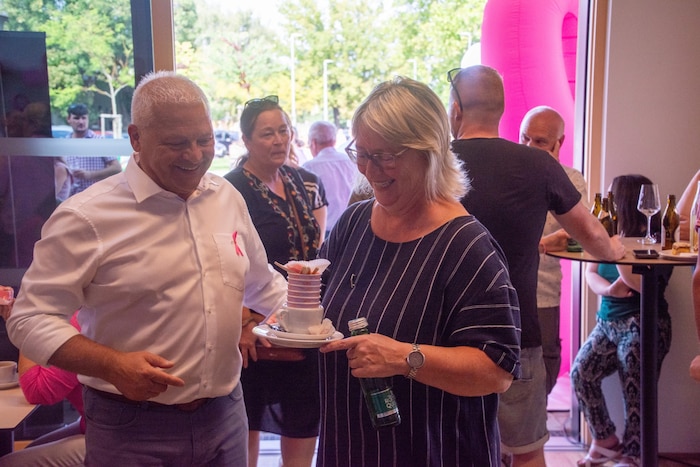 Spaß bei der Arbeit: Gerald Handig und Michaela Wohlfart