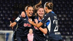 Der Jubel in Hoffenheim und bei Linda Natter (l.) waren nach dem 3:0-Sieg riesengroß.