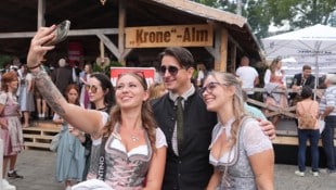 Die „Krone“-Alm empfing die Gäste am Eisernen Tor – unter ihnen auch Andreas Gabalier.