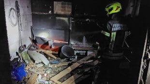 Teile des Kellers wurden bei dem Brand total verwüstet.