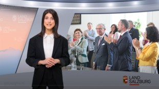 Angelika Avatar ist als Sprecherin für das Land Salzburg im Einsatz.