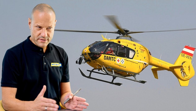 Notruf-NÖ-Chef Christian Fohringer erklärt im Gespräch mit der „Krone“, wie die Flugrettung in ...