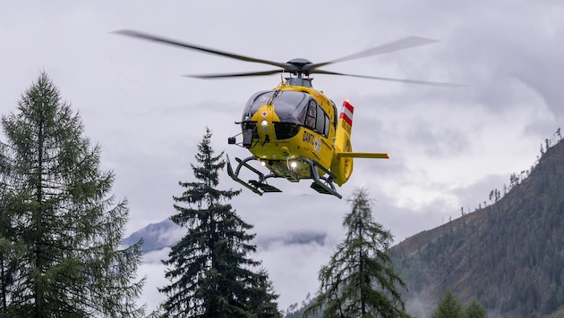 Der C7 hob mit dem verletzten Kind Richtung Klagenfurt ab.