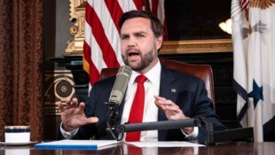 US-Vizepräsident JD Vance bei der Podcastaufnahme.