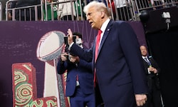 US-Präsident Donald Trump präsentiert sich gerne bei sportlichen Großveranstaltungen. 