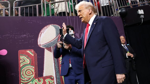 US-Präsident Donald Trump präsentiert sich gerne bei sportlichen Großveranstaltungen.