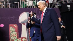 US-Präsident Donald Trump präsentiert sich gerne bei sportlichen Großveranstaltungen. 