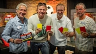 Moderator Hannes Steiner, „Krone“-Sportchef Peter Moizi, Ex-Tennis-Ass Stefan Koubek und Experte ...