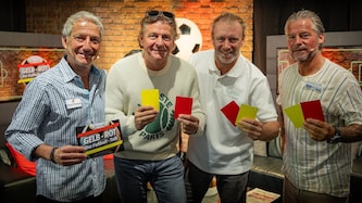 Moderator Hannes Steiner, „Krone“-Sportchef Peter Moizi, Ex-Tennis-Ass Stefan Koubek und Experte ...