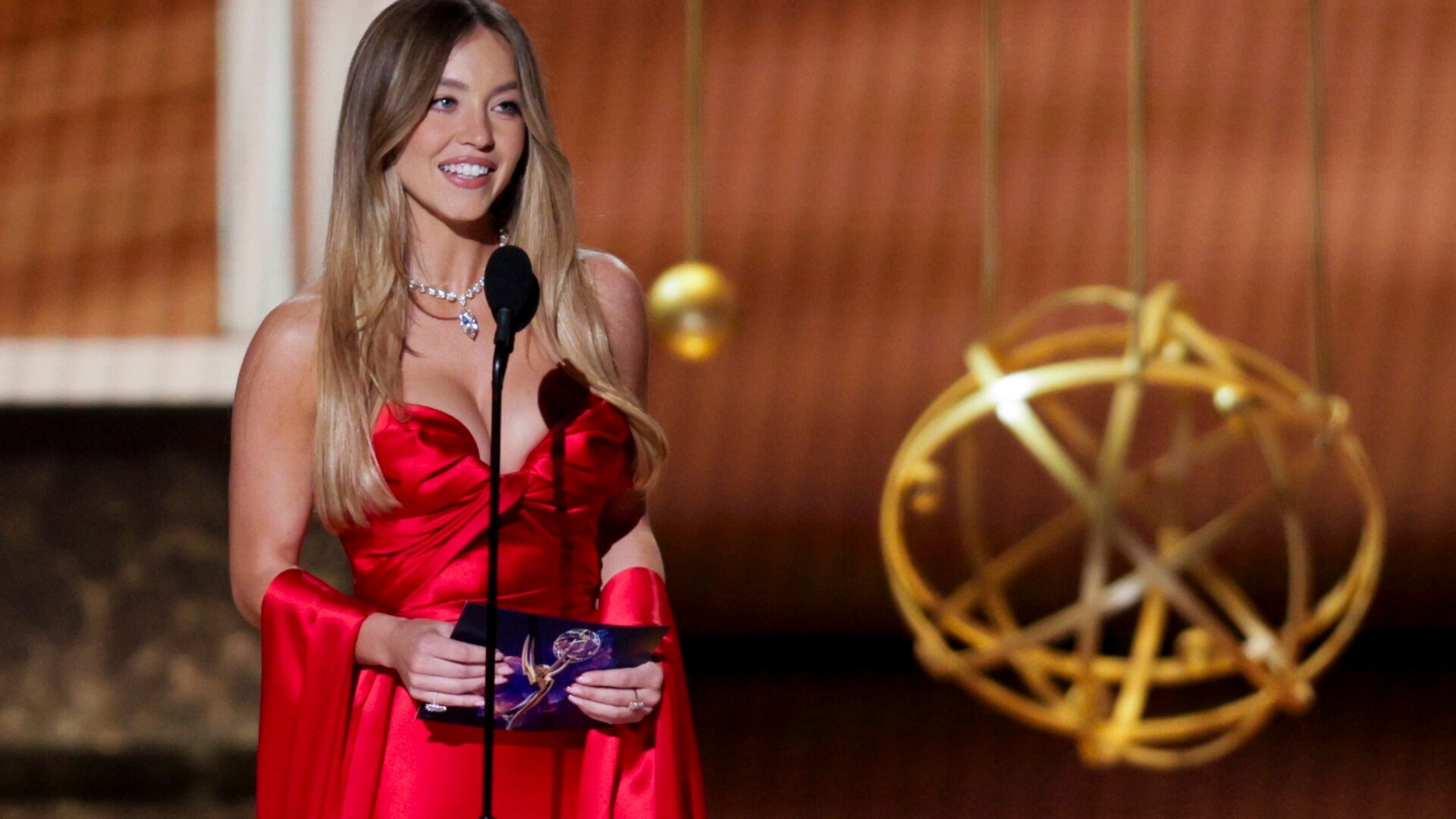 a woman looking intently at something off-camera