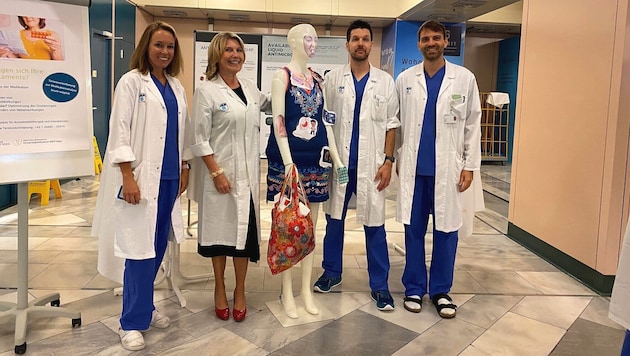 Auch Gabriela Kornek (2.v.l.), die ärztliche Direktorin des AKH, schaute letztes Jahr am Tag der ...