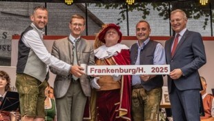 Bürgermeister Karl Mayr aus Wolfern (Schauplatz der Ortsbildmesse 2024), Landesrat Markus ...