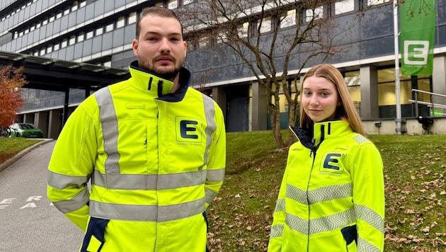 Die beiden Mitarbeiter der Energie Steiermark wurden zu Lebensrettern.