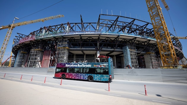 Derzeit finden am Camp Nou umfassende Umbau- und Sanierungsarbeiten statt.