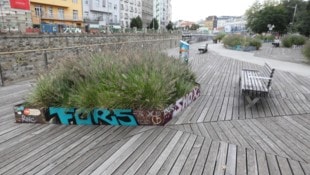So richtig zum Verweilen lädt die Wiental-Terrasse bei der U4-Station Pilgramgasse nicht ein.