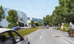 So hätte der Abschnitt in der Alpenstraße ausschauen sollen.