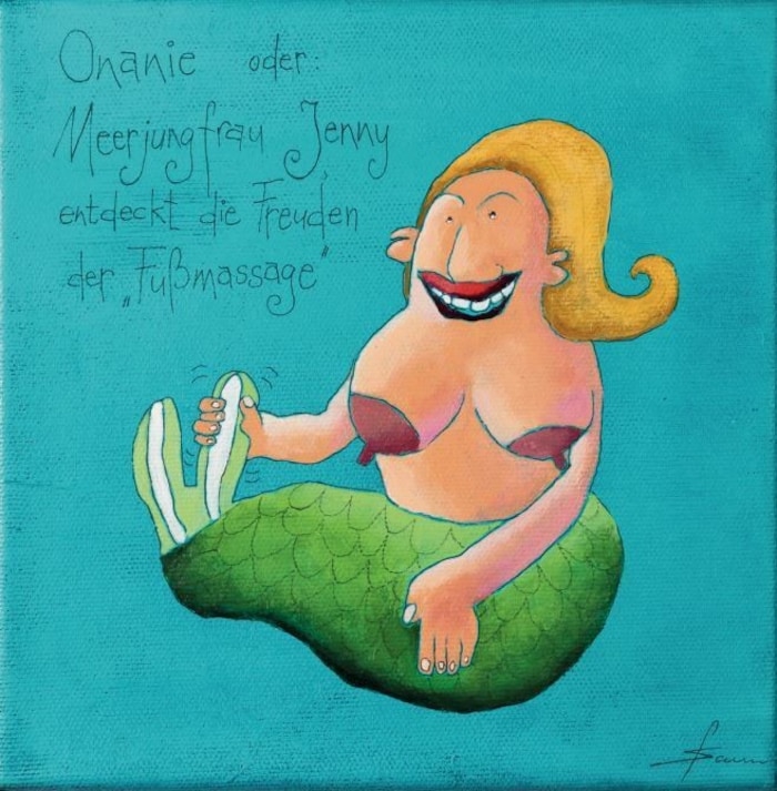 Onanie oder: Meerjungfrau „Jenny“ entdeckt die Freuden der „Fußmassage“ heißt dieses ...