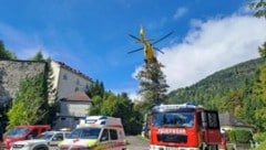 Der Mann wurde mit dem Rettungshubschrauber C7 ins UKH Klagenfurt geflogen.