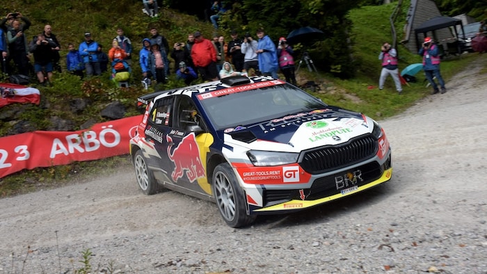 Raimund Baumschlager gibt wieder im Skoda Fabia Gas