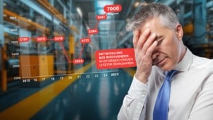Über Österreich schwappt heuer eine Insolvenzwelle. Die schlechte Stimmung der Betriebe zieht ...