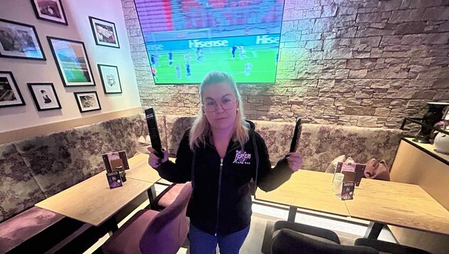 Für Wirtin Selina Schneider vom „Börserl“ zahlt sich das Zeigen von Fußball nicht aus.