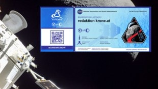 Die Namen werden nach NASA-Angaben gesammelt und sollen auf einer Speicherkarte Teil der ...