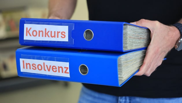 Die Ordner mit Insolvenzen und Konkursen werden immer dicker.
