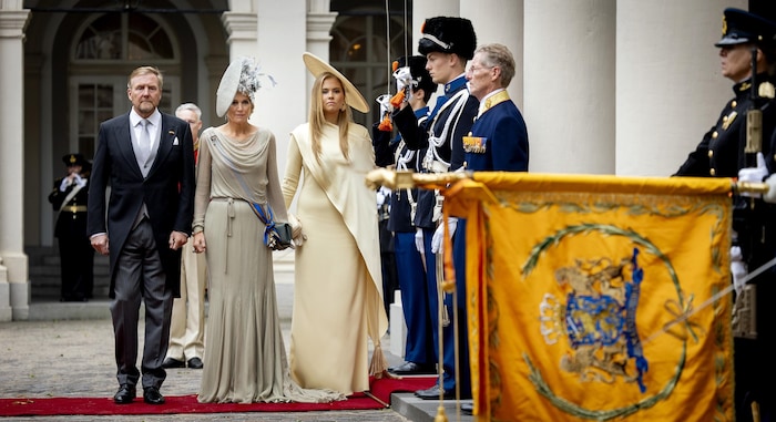 Kronprinzessin Amalia mit ihren Eltern König Willem-Alexander und Königin Maxima