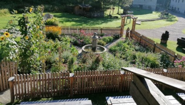 Bauerngarten in der Erlebniswelt Mendlingtal