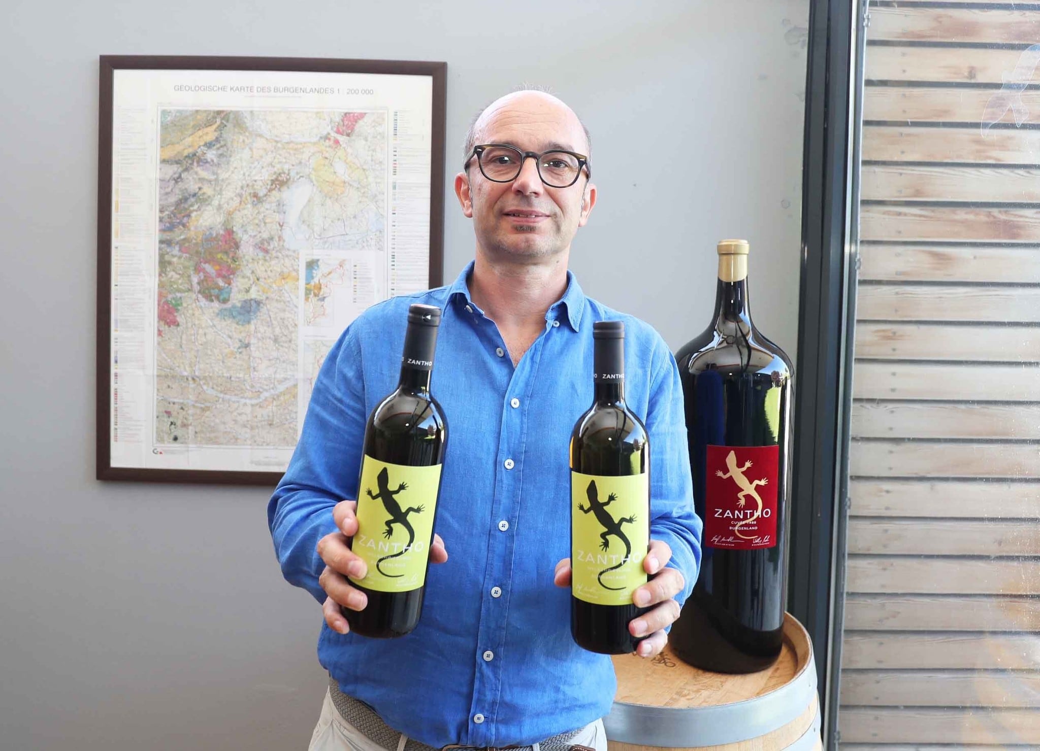 Weingut Zantho aus Andau mit einem Welschriesling.