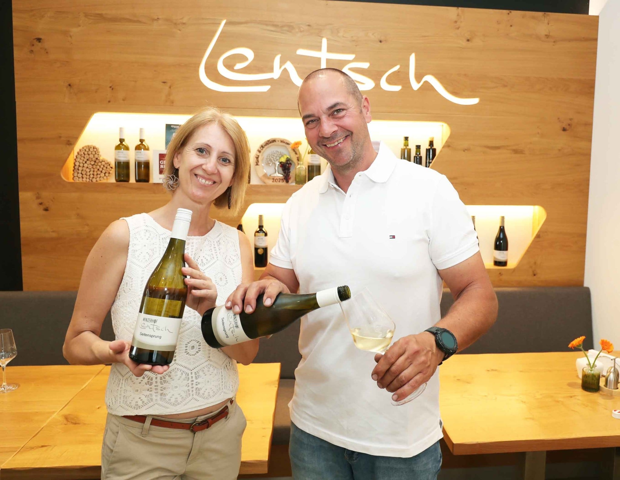 „Seitensprung“ – Chardonnay von Michaela und Christian Lentsch.